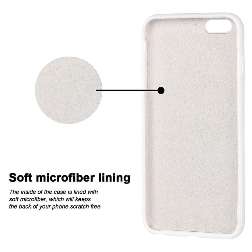 LIRAMARK Liquid Silicone Soft Back Cover Case for Apple iPhone 6 / 6S view 4