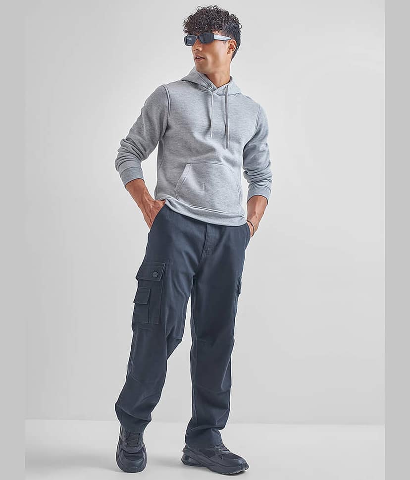 Highlander Polyester Hooded Men's Sweatshirt - Grey ( Pack of 1 ) view 2
