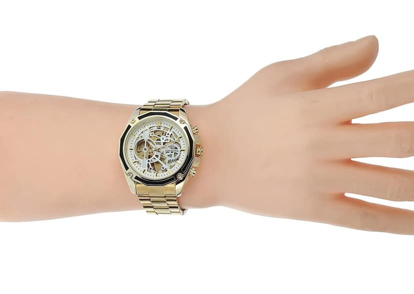 Khrist Auto Kinetics Classic Ease: Timepiece Portfolio Inside Revolving Gears Uncomplicated Grace: Automatic Mechanical Watch Collection Simplistic Elegance Analog Watch For Men view 8