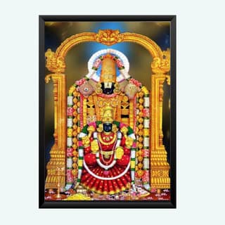 NOKKES tirupati blalaji Venkateswara tirupati blalaji Photo Frames Religious Photo frame 5X7 Inch Photo Frame_AQW33