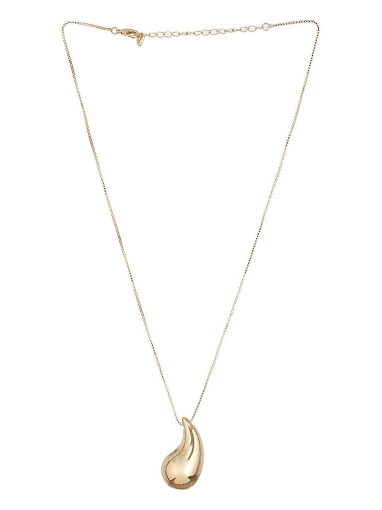 Anti-Tarnish Gold Plated Droplet Of Joy Locket Chain Necklace view 6