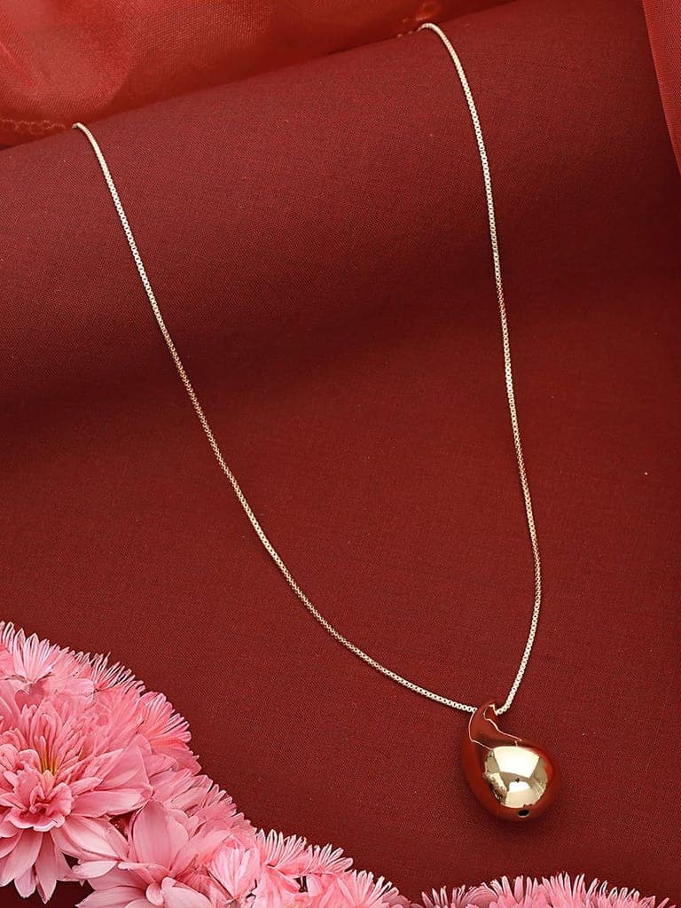 Anti-Tarnish Gold Plated Droplet Of Joy Locket Chain Necklace view 7