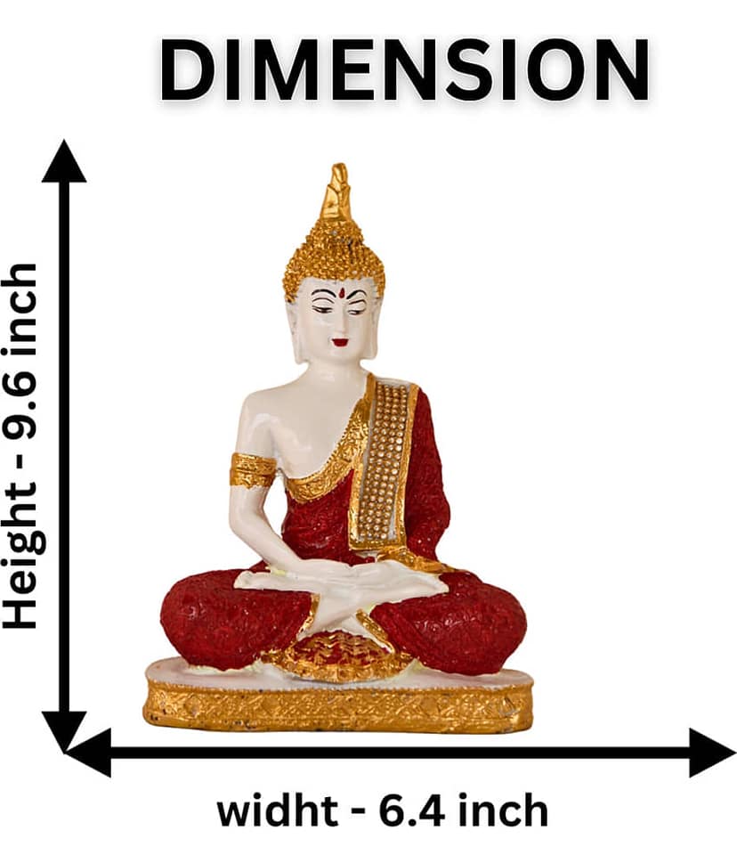 BECKON VENTURE Samadhi Buddha Showpiece 24.5 cm - Pack of 1 view 2
