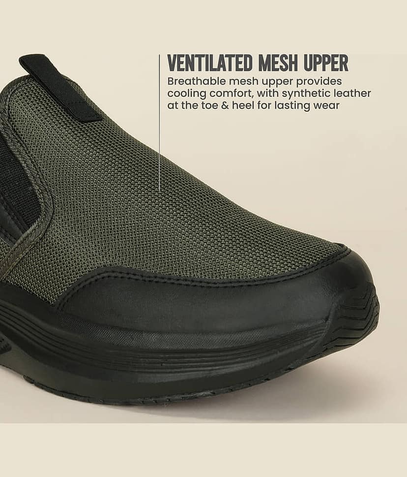 Avant PaceWalk Olive Men's Sports Running Shoes view 4
