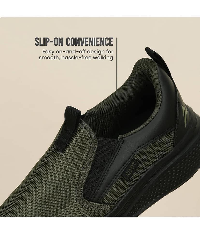 Avant PaceWalk Olive Men's Sports Running Shoes view 5