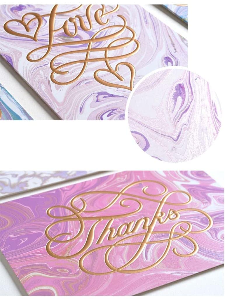 Rack Jack Thank You Greeting Card with Gold Foiling - Yellow view 5