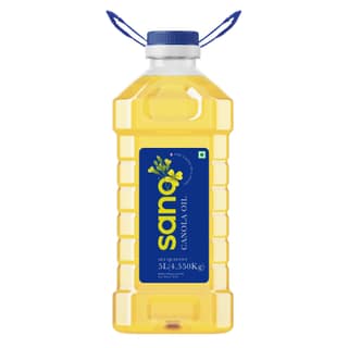 Sano Canola Oil 5L - Premium Healthy Cooking Oil for Daily Use | Recommended for All Types of Cuisines