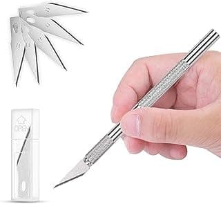 GLUN® Precision Art Knife With 5 Sharp Blades For DIY, Art & Craft Work with 5 Blades