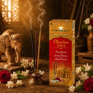 3 in 1 Chandan Incense Sticks 180 pcs