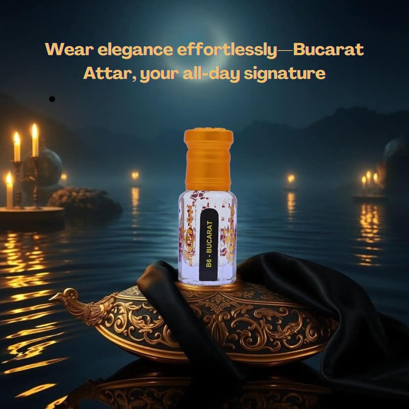alnaqi fragrances Bucarat Attar| Alcohol Free| Pack Of 1 | Original & Long Lasting Fragrance | Most Wanted Arabian Aroma |Unisex | view 5