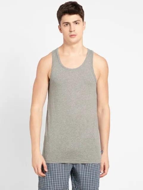 Jockey Men's 8820 Pack of 2 SleeveLess Vests view 7