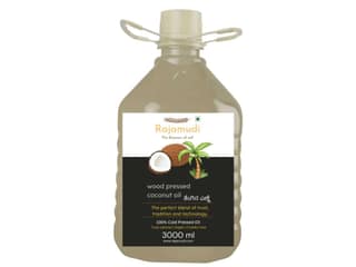 Rajamudi Organics Organic Cold-Pressed Dry 100% Pure Coconut oil - 3 Kilogram