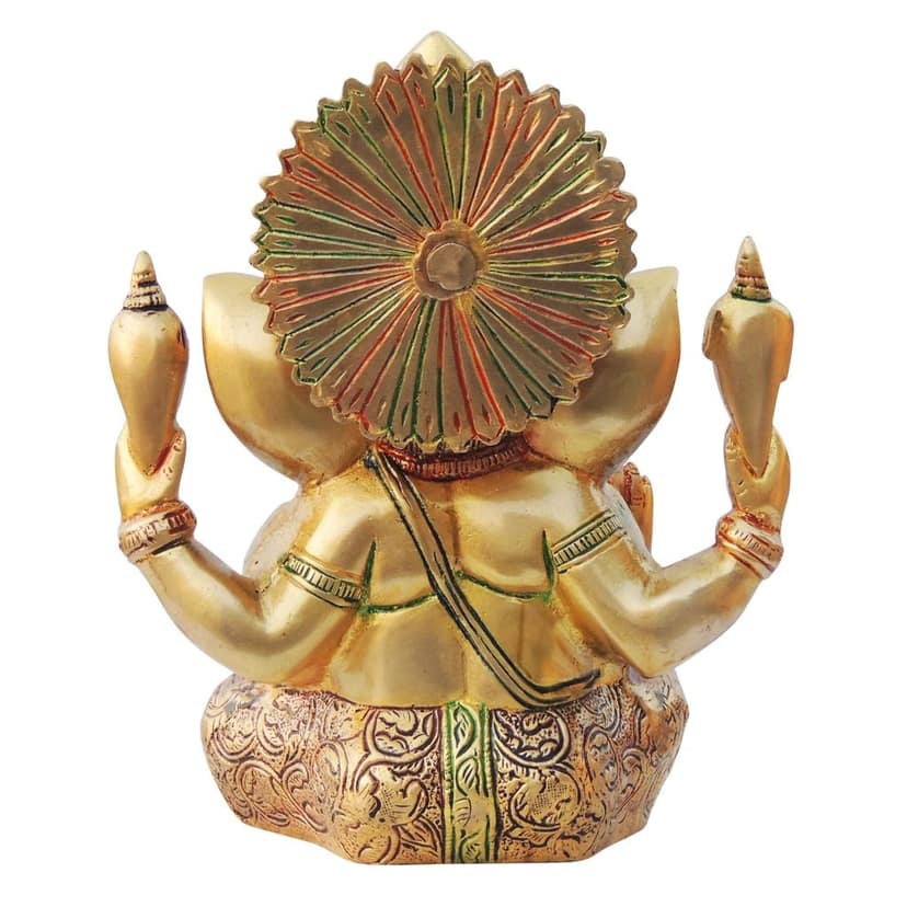 Brass Showpiece Ganesh Ji Statue (BSMAS668 Y) view 3