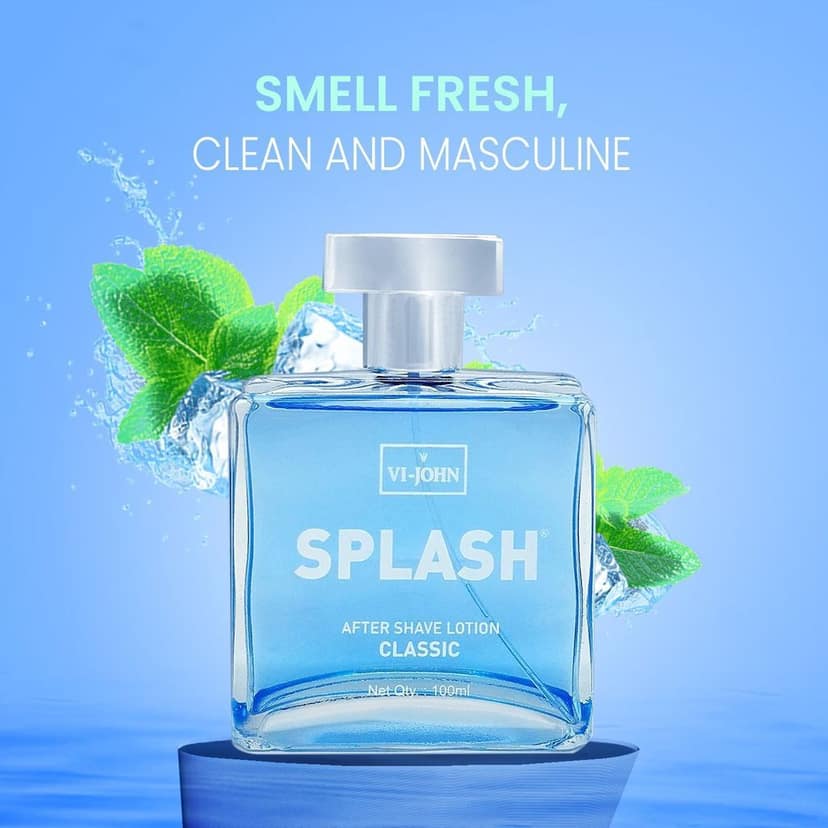 VI-JOHN Classic After Shave Lotion Splash With Menthol - 100ML view 4