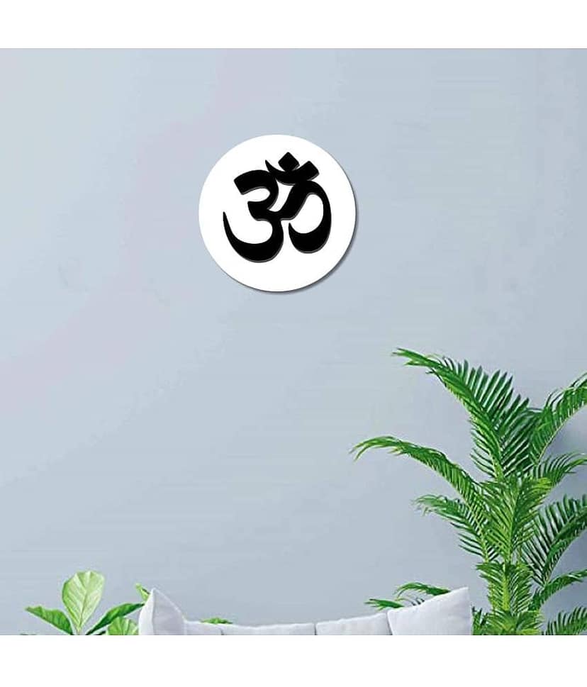 Asmi Collection Self Adhesive 3D Acrylic OM Wall Sticker ( 25 x 25 cms ) view 2