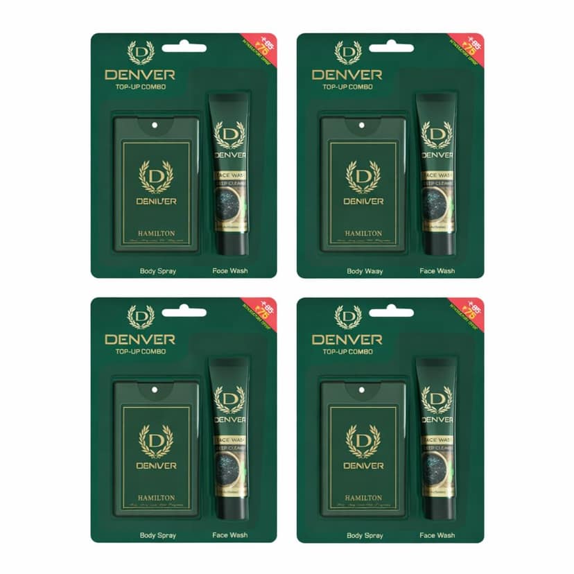 Denver Top-Up Combo with Hamilton Body Spray & Face Wash(Pack of 4) view 3