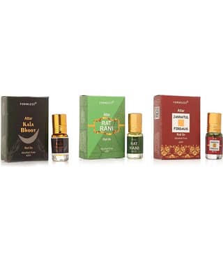 Set of 3 Formless Kala Bhoot , Rat Rani and Jannatul Firdaus 3ml attar