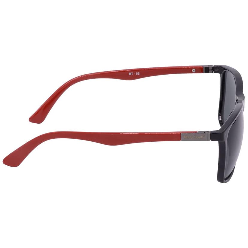 Hrinkar Green Rectangular Sunglasses Brands Black, Red Frame Goggles for Men & Women - HRS-BT-08-BK-RD-GRN view 3