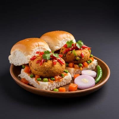 Schezwan Mix Veg Vada Pav