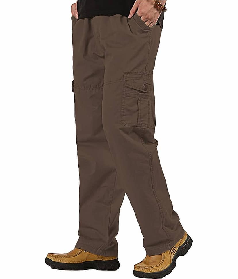 Reoutlook Regular Flat Men's Cargos - Gold ( Pack of 1 )