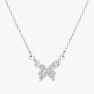 Hallmark Stainless Steel Butterfly Necklace