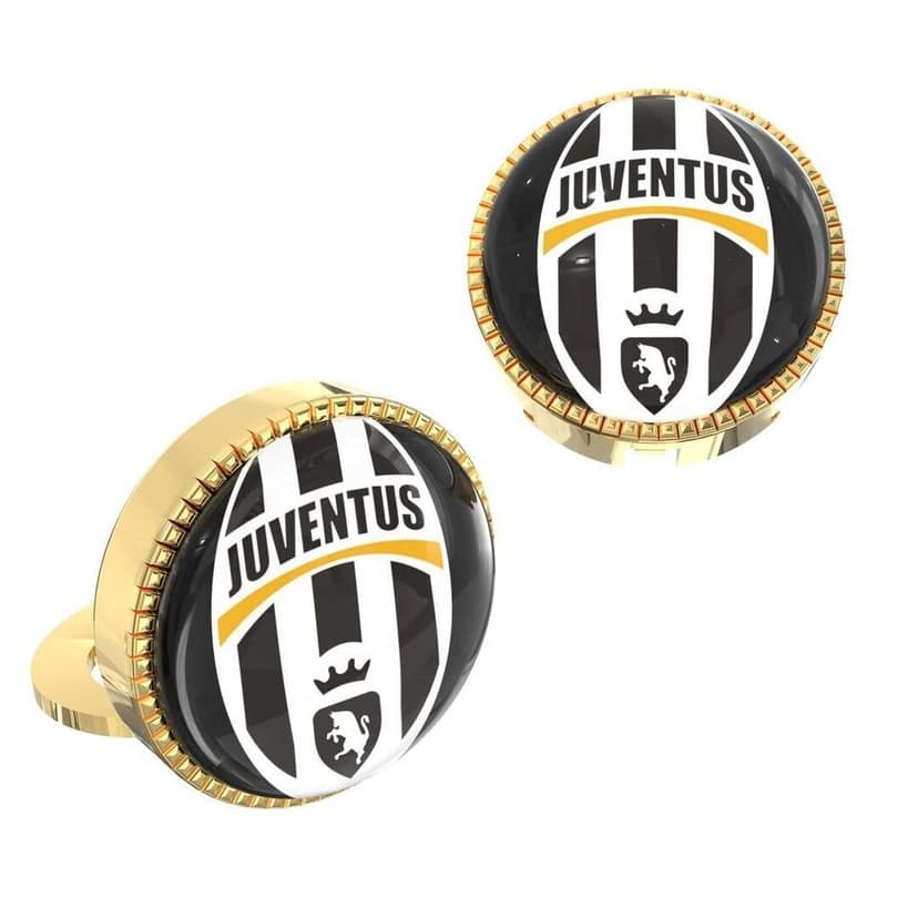 The Smart Buttons - Shirt Button Cover Cufflinks for Men - Juventus FC Style view 8