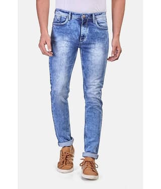 HJ HASASI Blue Regular Fit Jeans