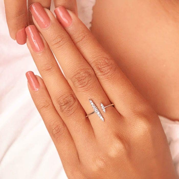 Silver Roman Abstract Ring view 3