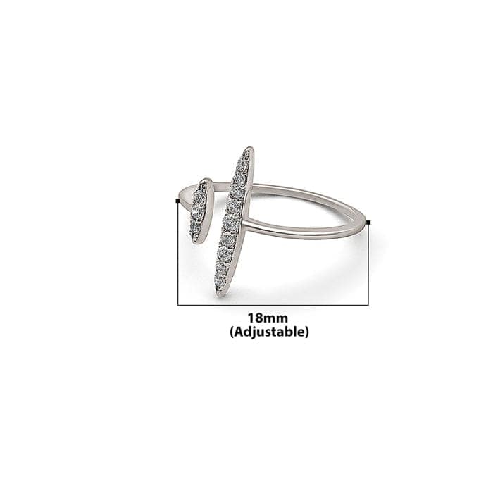 Silver Roman Abstract Ring view 5