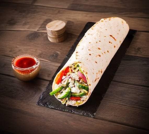 Paneer schezwan wrap