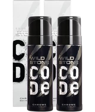 Wild Stone Code Chrome Combo Body Spray - For Men (300 ml, Pack of 2)