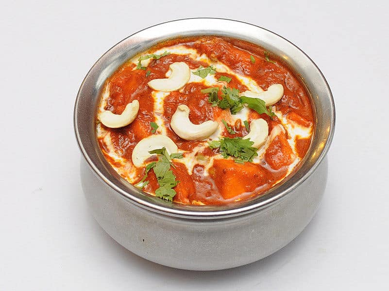 Cashewnut paneer curry