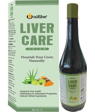 Unifibe Ayurvedic Liver Care Juice 1L – Supports Liver Detox, Fatty Liver Health, Digestion & Metabolism – Enriched with Bhumi Amla, Kalmegh, Turmeric & Aloe Vera – 100% Natural & No Added Sugar