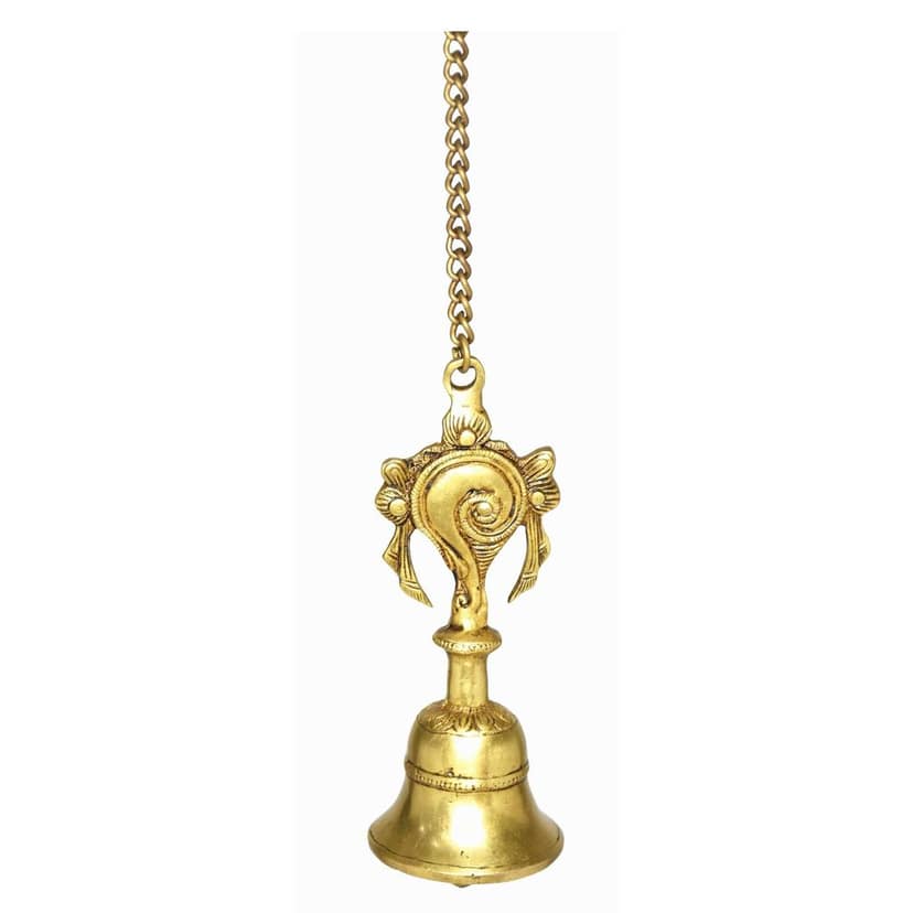 Brass Wall Hanging Temple Bell, Height : 25 Inch (BSMAS1511 A) view 2