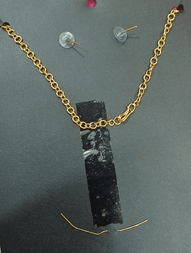 Traditional Indian Gold Plated Kempu Stone Necklace Set with Earrings for Women view 2