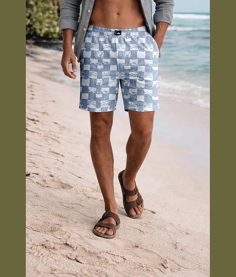 FTX Light Blue Cotton Blend Men's Shorts ( Pack of 1 )