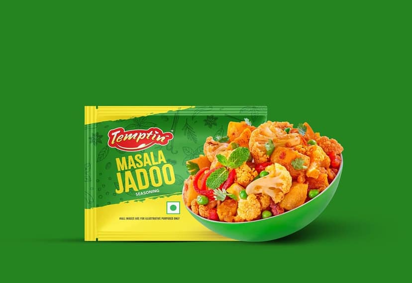 Temptin Masala Jadoo Seasoning | 7g x 40 Pack | Sachet pack | 280gm | Spice Blend for Enhancing Dish Flavor view 3