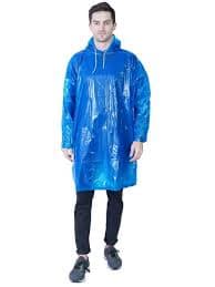 RainPouch – Waterproof Hooded Rain Poncho with Storage Pouch | Free Size | Assorted Multicolour