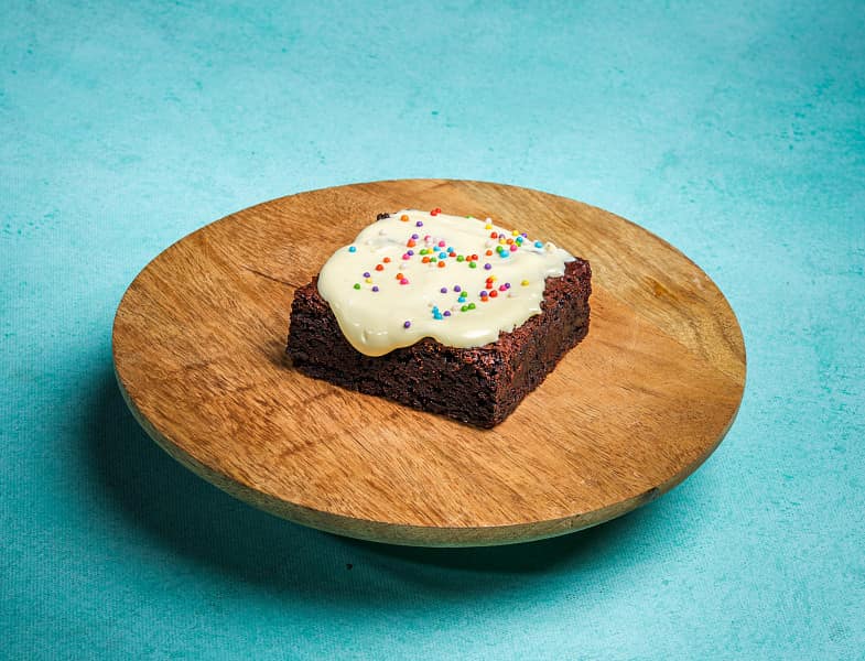 White chocolate brownie