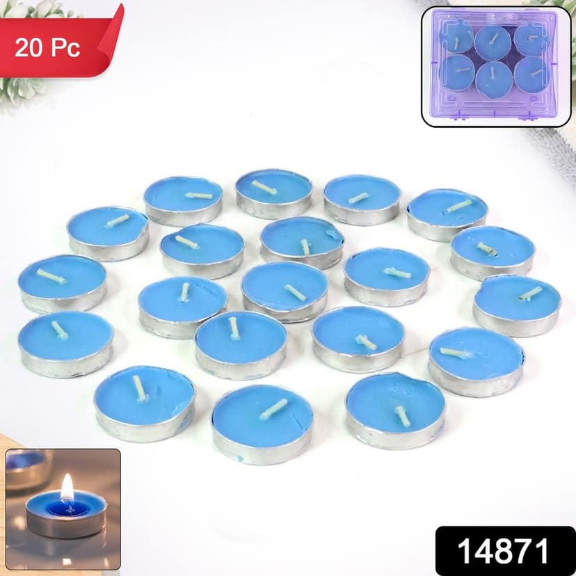 Tea Light Candles Set – 20 Multicolor Flameless Candles view 3