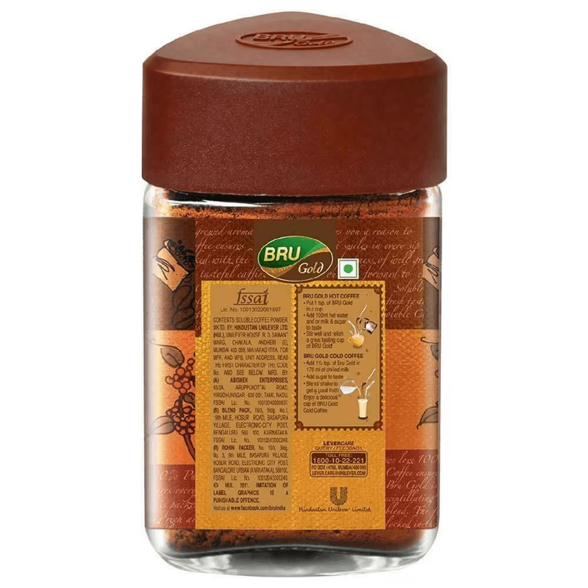 Bru Gold Instant Coffee Powder Jar 100 Gms view 3