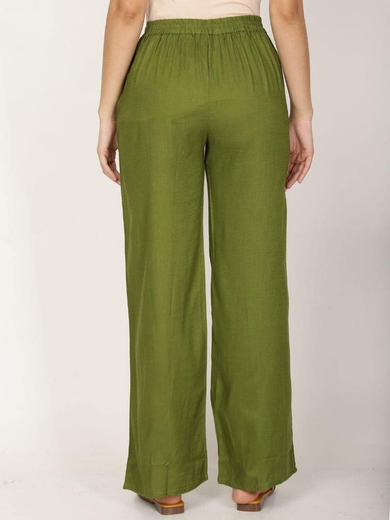 Women Cotton Trousers Pant view 4