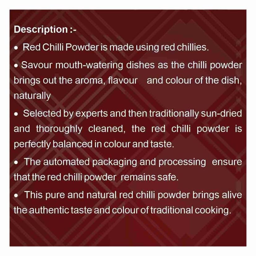 Red Chilli Powder (Pack of 5) view 2