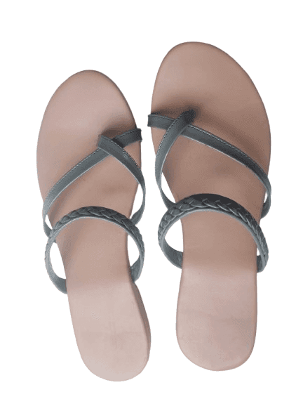 Elegant Minimalist Sandals with Braided Strap Detail