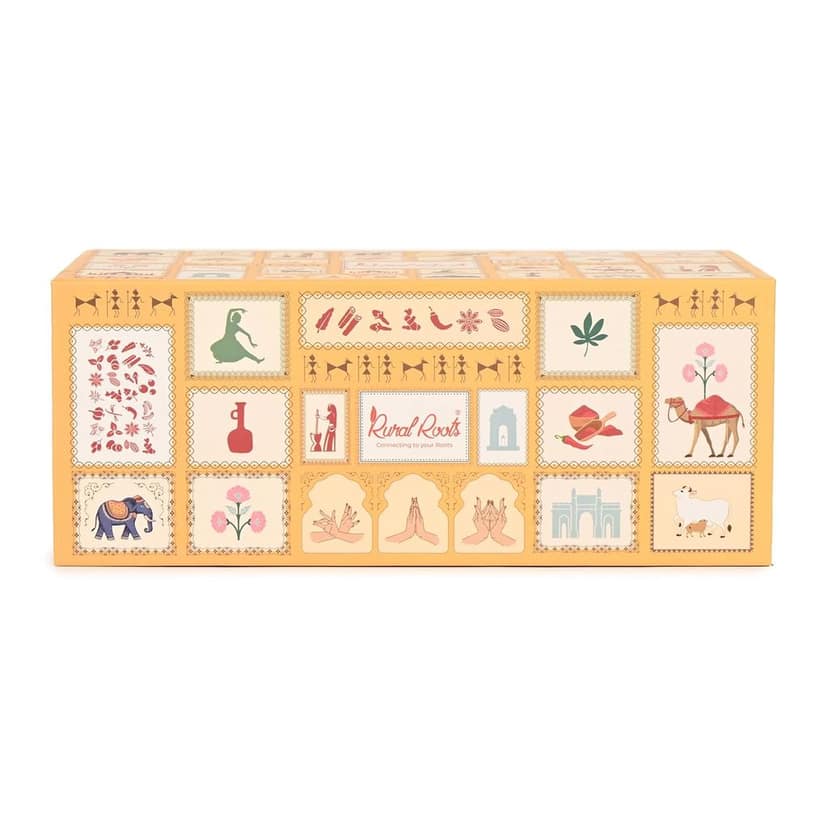 Rural Roots Swarna Sutra Diwali Gift Hamper | Healthy Honey & Ghee Duo Festive Box | Wholesome Corporate & Family Gifting | Raw Honey, A2 Gir Cow Ghee, Diya Set, Shubh Labh & Greeting Card view 4