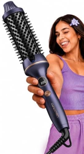 Caresmith Bloom Heated Round Brush | 2 in 1 Thermal Brush with Straightening and Blowout Styling | Professional Hair Styling Tool | Hot Air Brush Replacement | Hair Styler Complete Set view 2