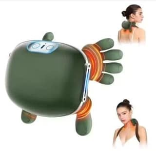 Hand Shape Electric Neck & Shoulder Massager | Wearable Deep Tissue Massage Machine for Neck, Shoulder & Back
