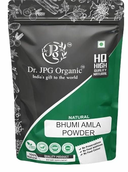 Dr. JPG Organic Herbals Bhumi Amla Powder 200g Phyllanthus Niruri ISO & GMP Certified
