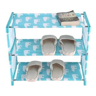 Shoes Storage Shelf Shoe Organizer Shoes Storage Shelf Storage Organizer Woven Fabric Shoe Rack 3 Tiers Non-Woven view 2