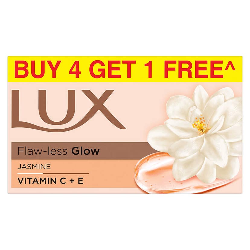 Lux flaw-less glow Jasmine soap 4+1free